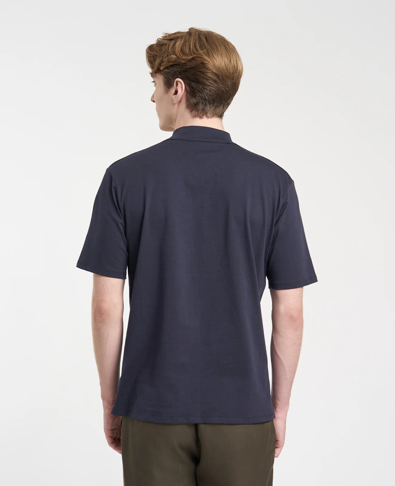 Supima High Neck Tee