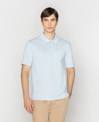 Supima Pique Point Collar Pocket Polo