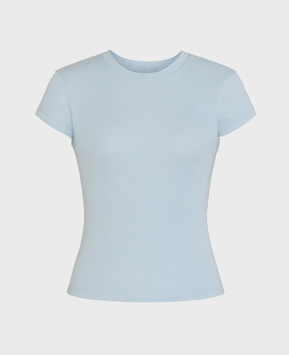 Supima Cap Sleeve Ribbed Tee