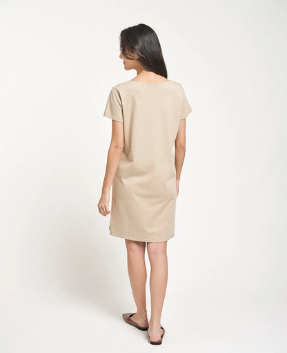 Supima Boat Neck Tee Dress