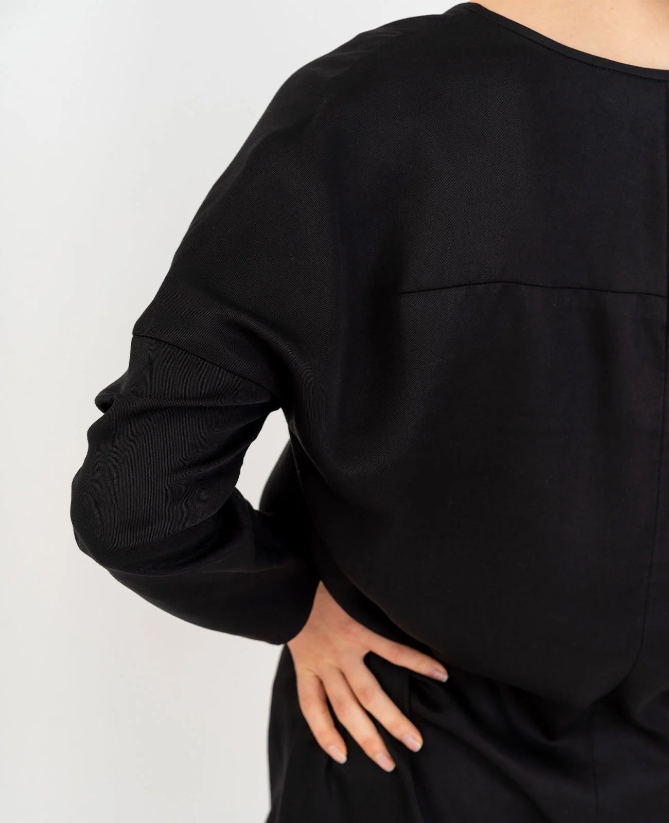 Tencel V-Neck Cocoon Dress