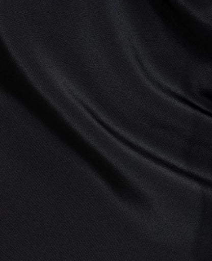 Silk Straight Neck Slip Dress