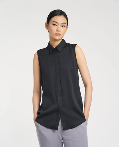 Tencel Sleeveless Shirt