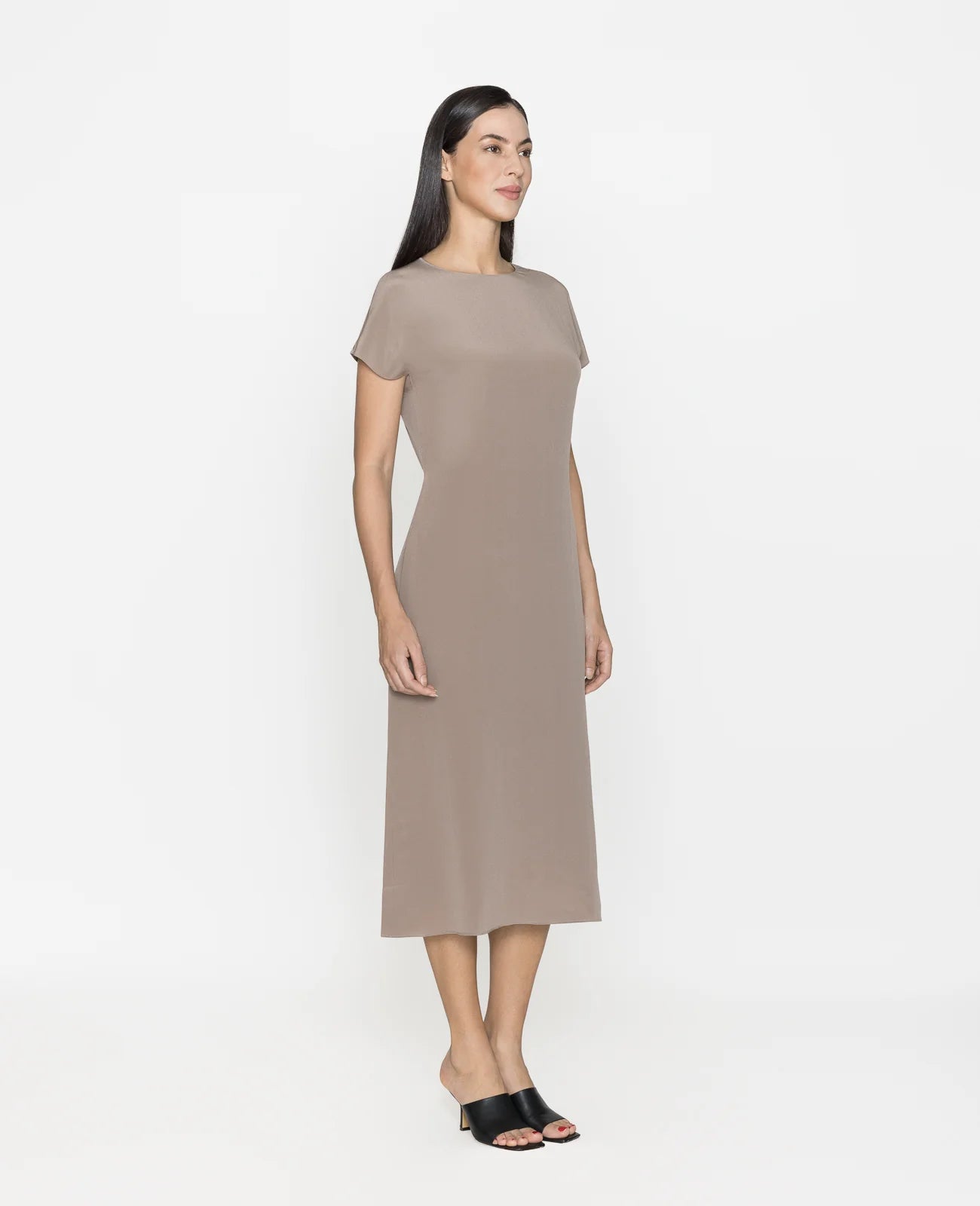 Silk Drawstrings Dress