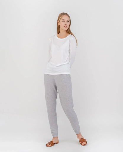 Organic Pima Cotton Long Sleeve Crew Neck Tee