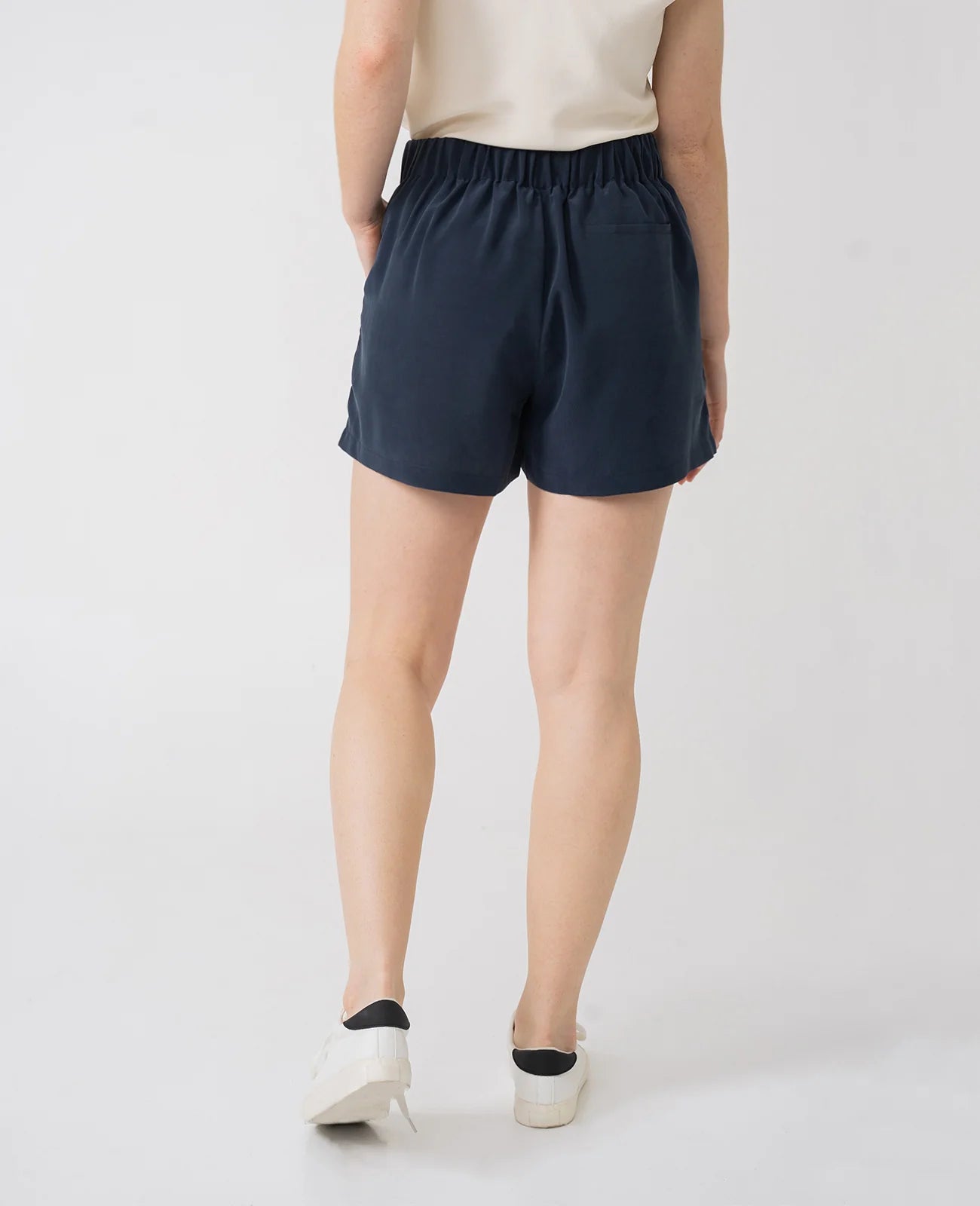 Silk Flat Front Short