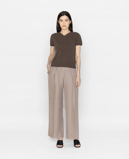 Cashmere 2-Way Short Sleeve Sweater