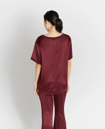 Silk Pyjamas Oversized Tee