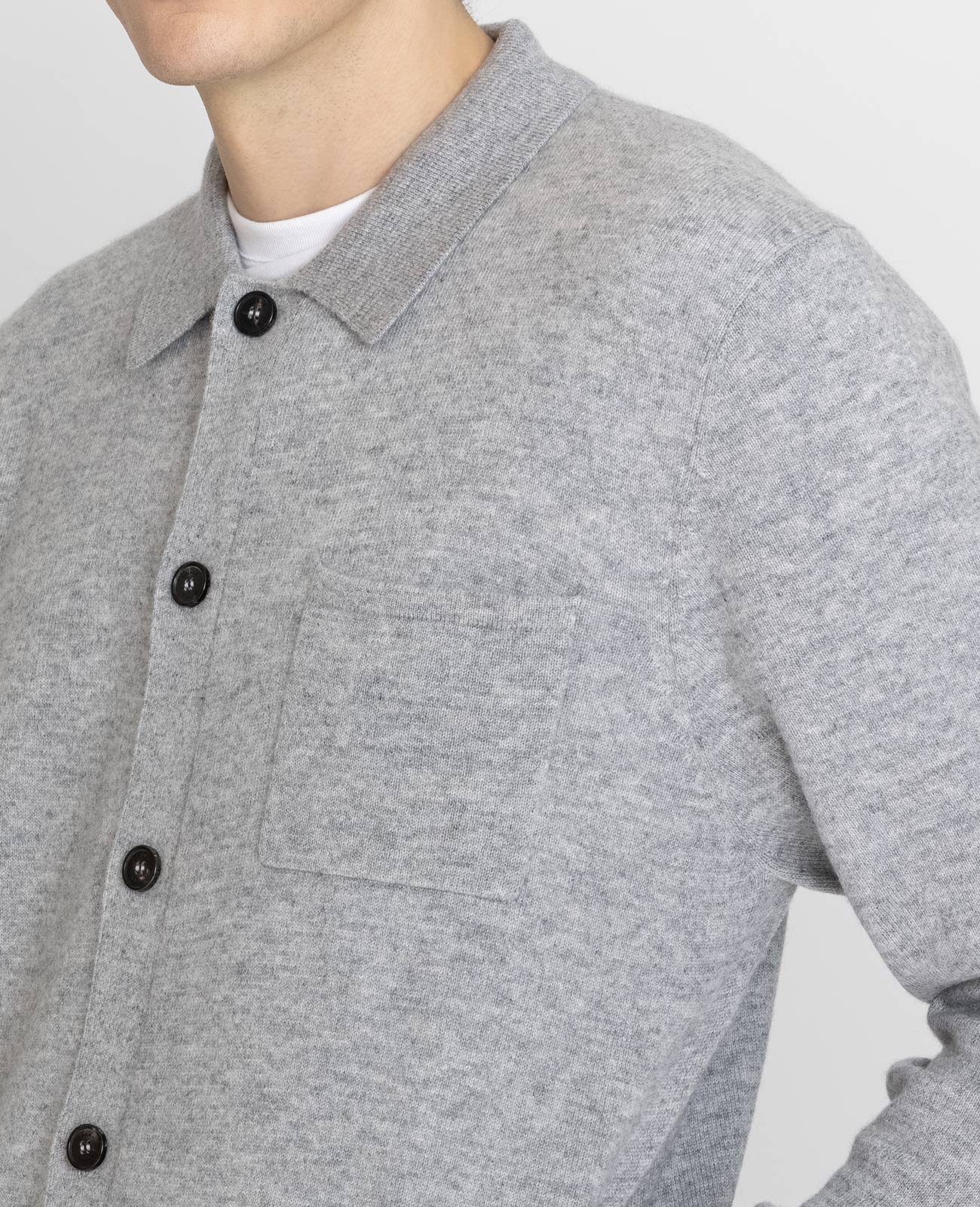 Cashmere Collar Cardigan