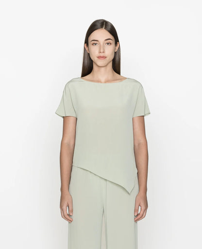 Silk Asymmetic Tee
