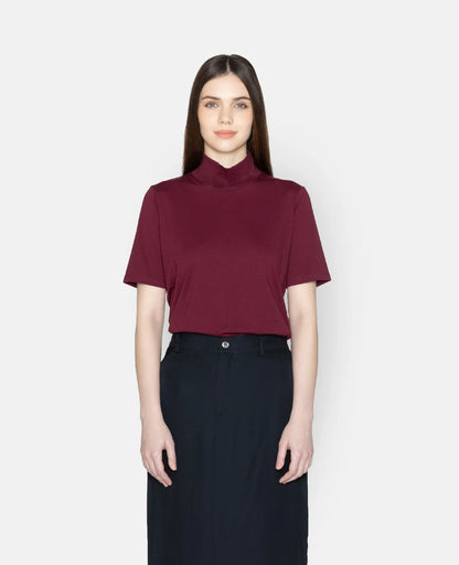 Supima High Neck Tee