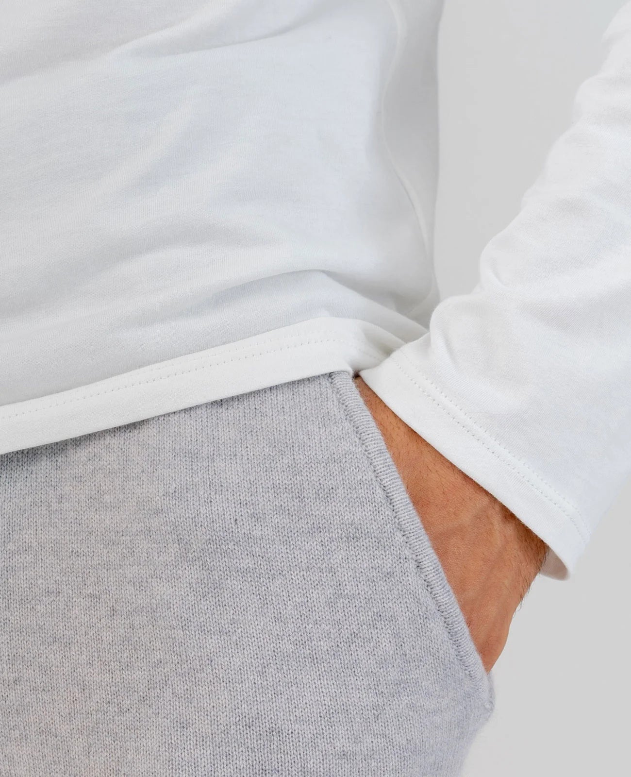Organic Pima Cotton Long Sleeve Crew Neck Tee