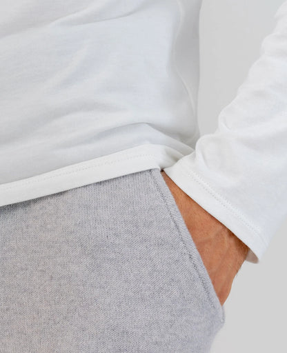 Organic Pima Cotton Long Sleeve Crew Neck Tee