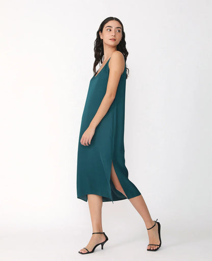Silk Signature V Slip Dress