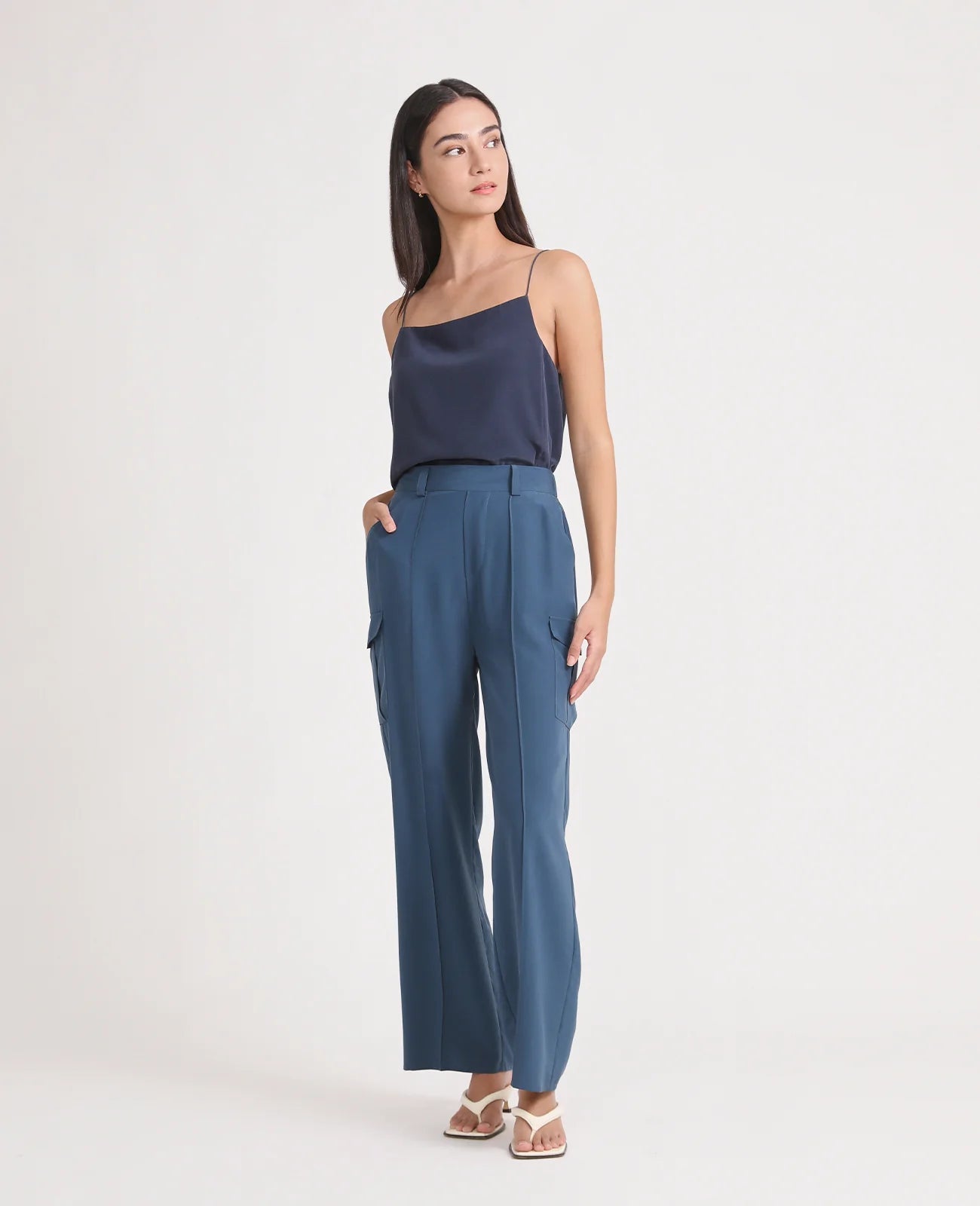 Silk Cargo Pant