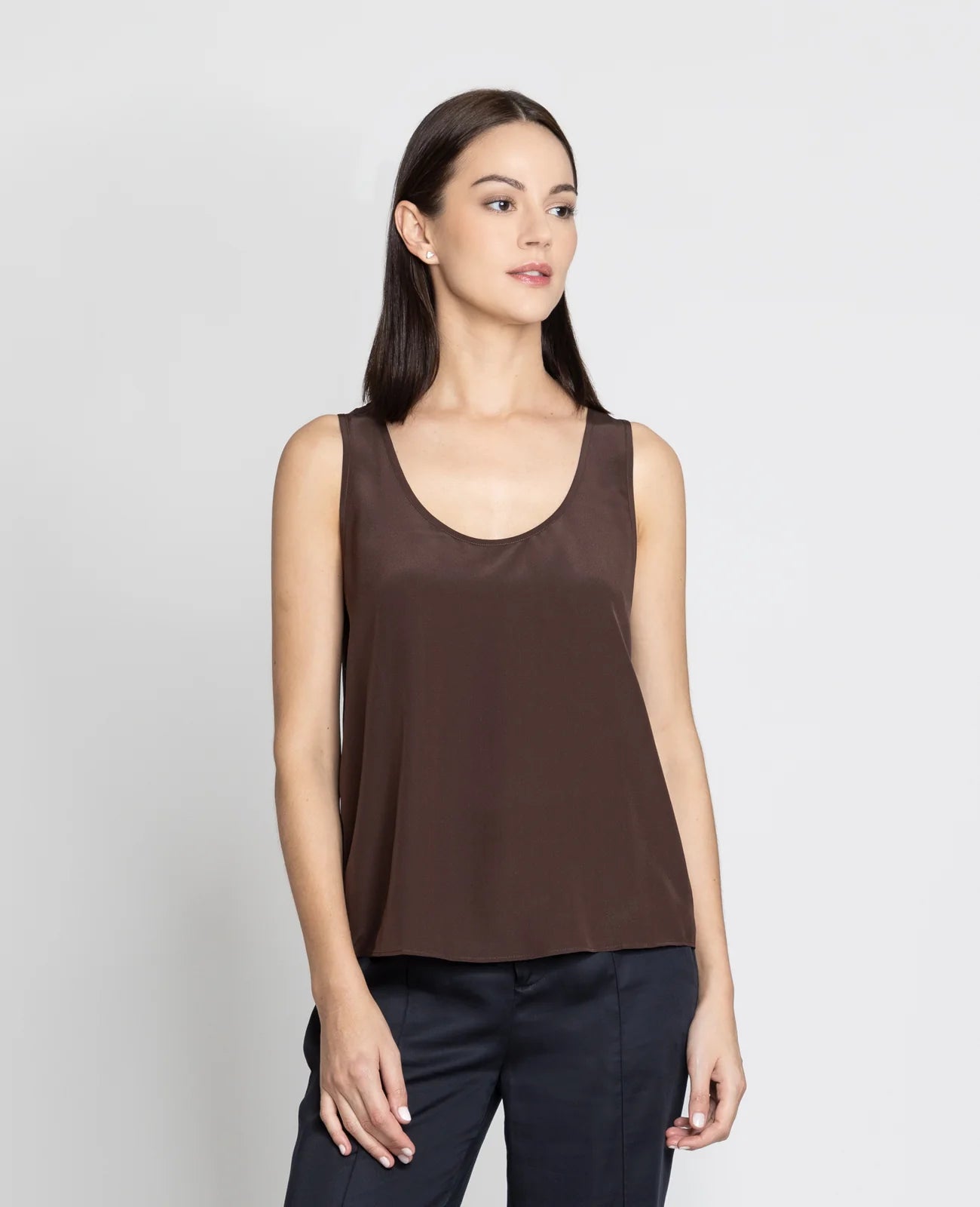 Silk Signature Scoop Neck Tank