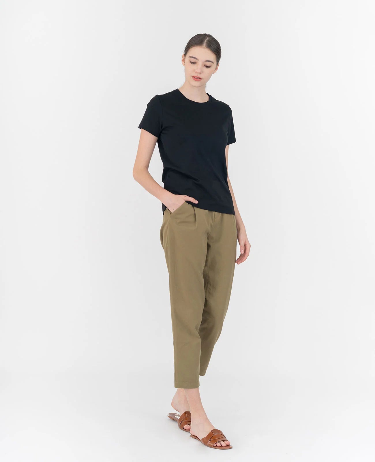 Organic Pima Crew Neck Tee