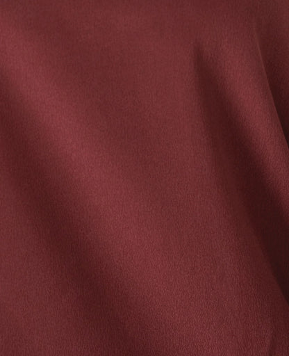 Silk Long Sleeve Crew Neck Blouse