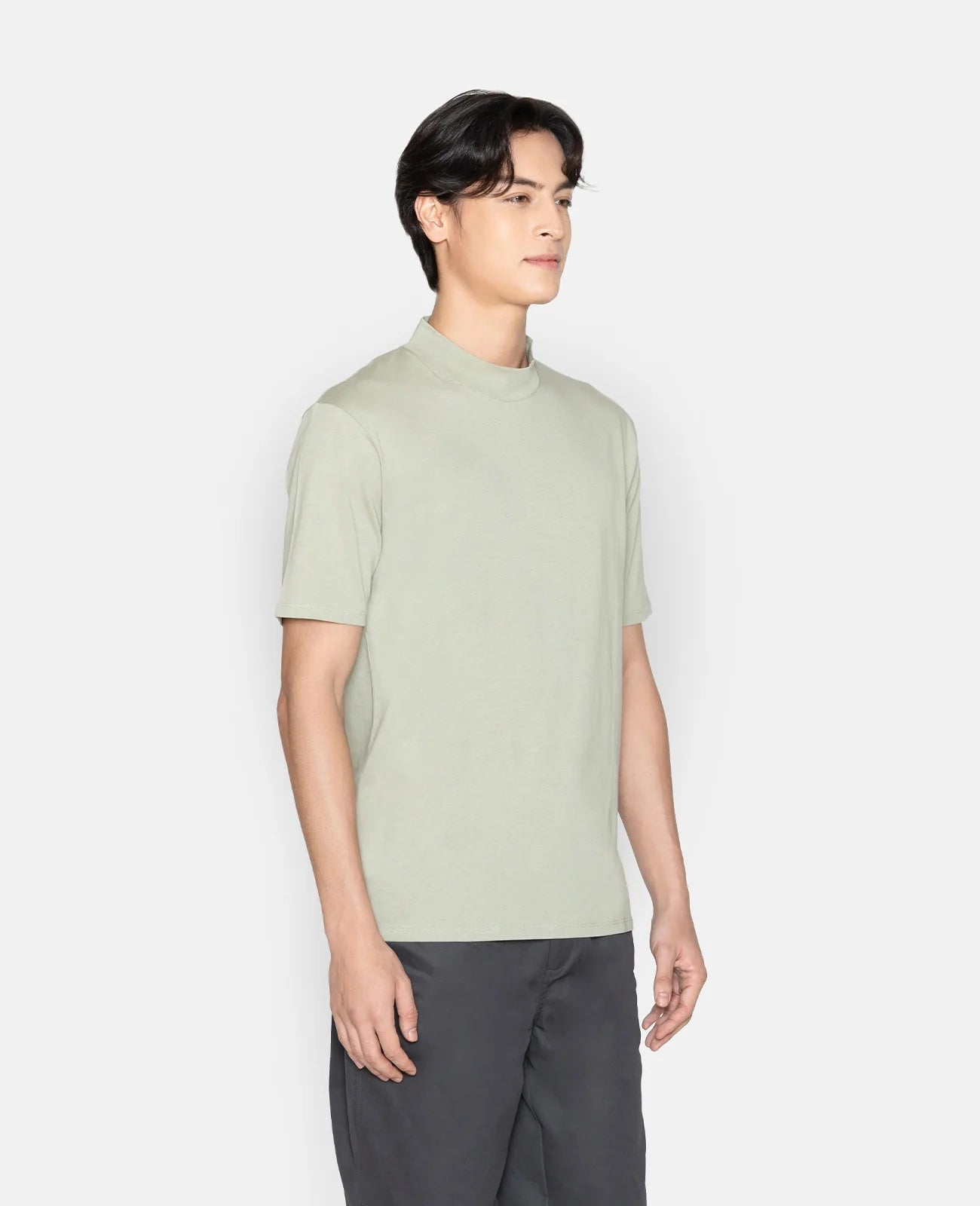 Supima High Neck Tee