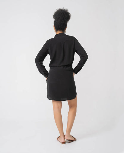Silk Shirt Dress