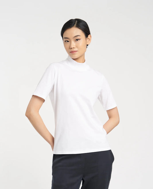 Supima High Neck Tee