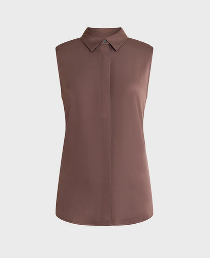 Tencel Sleeveless Shirt