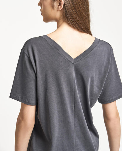 Supima Double V Neck Tee
