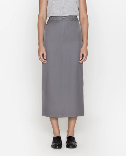 Silk Column Skirt