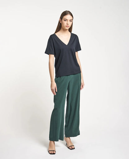 Supima Double V Neck Tee