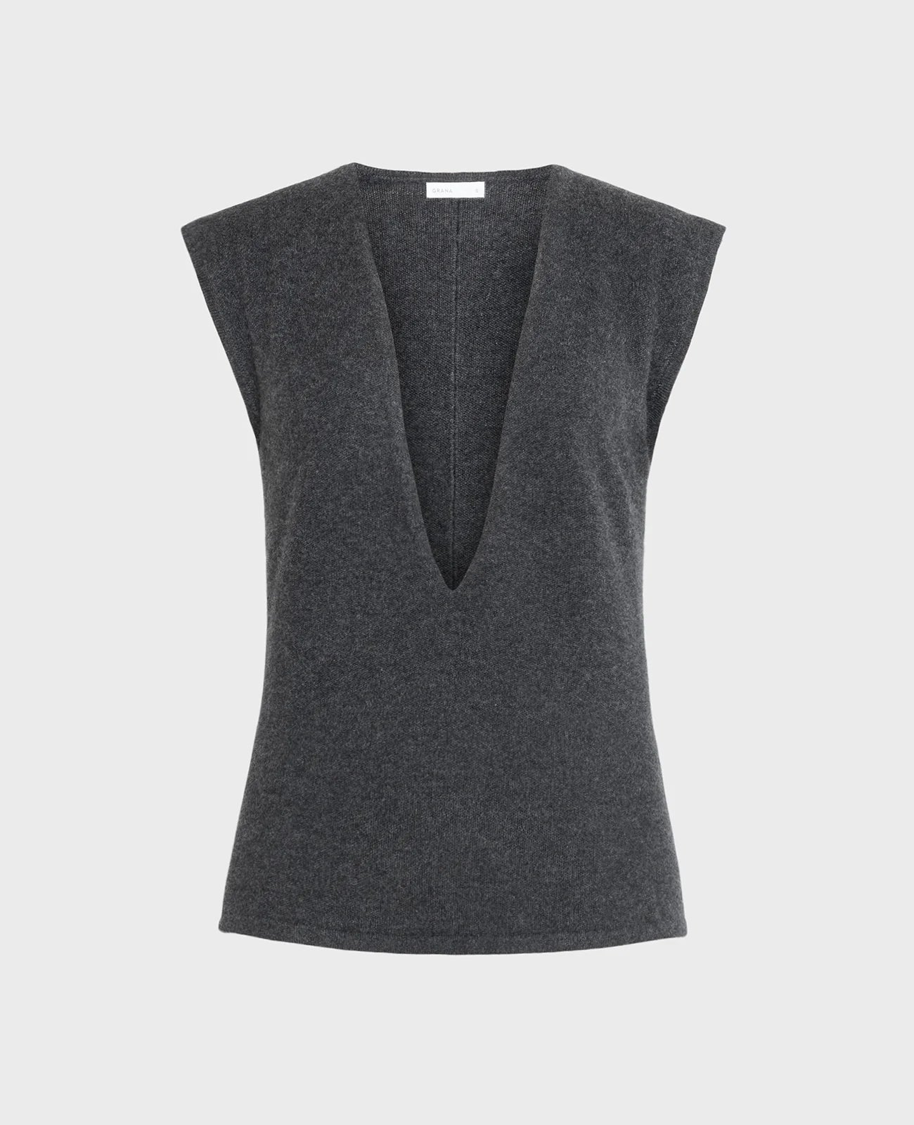 Cashmere Deep V-Neck Vest