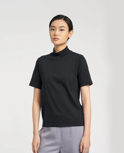 Supima High Neck Tee