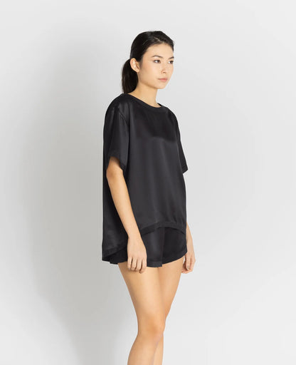 Silk Pyjamas Oversized Tee