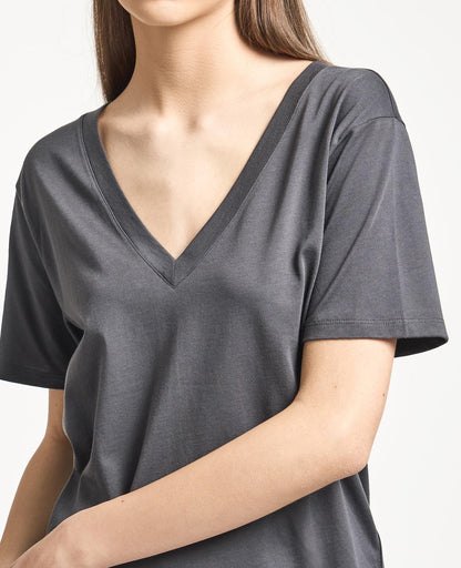 Supima Double V Neck Tee