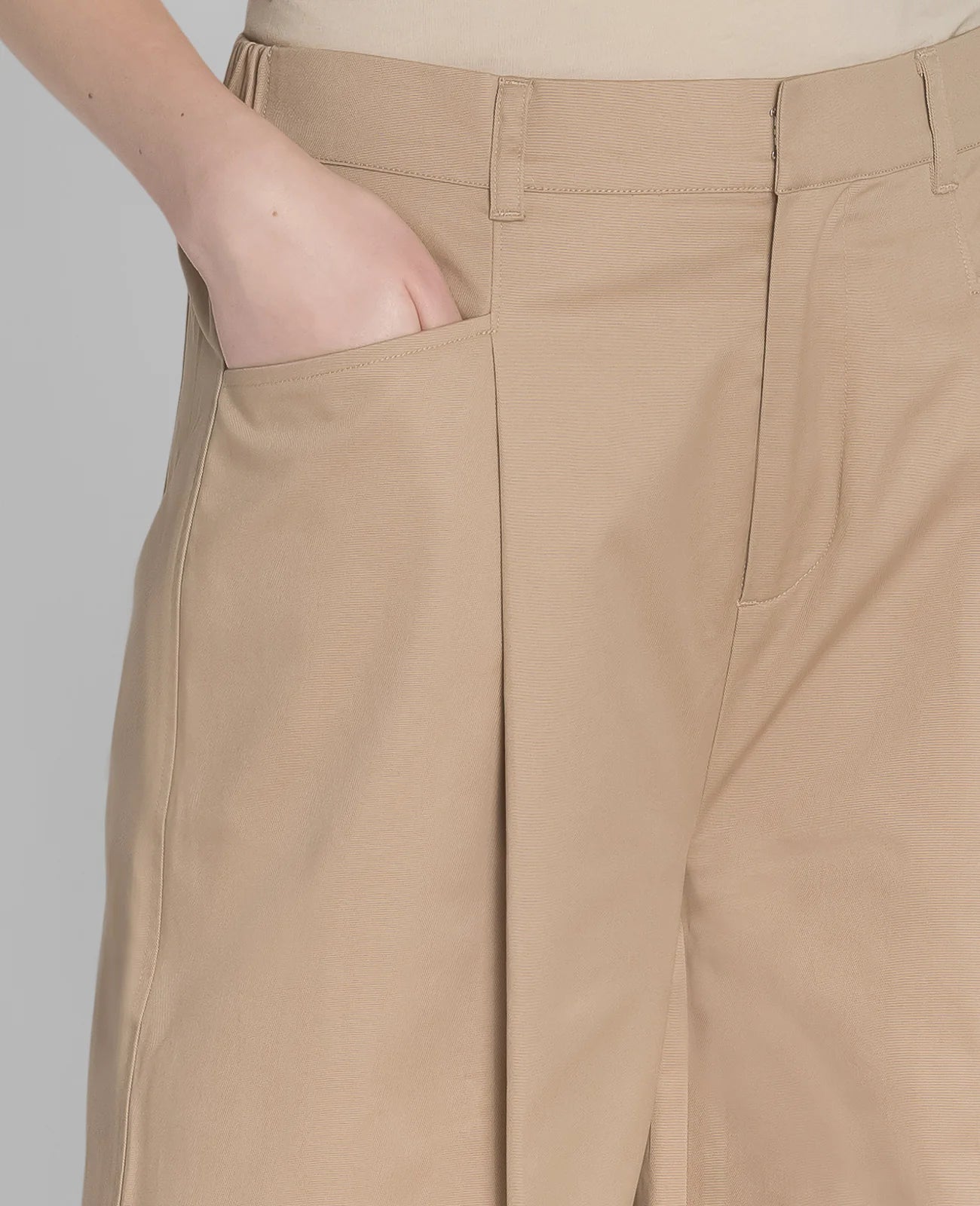 Supima Mid-rise Wide Leg Pants