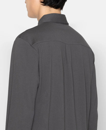 Pique Buttoned Collar Long Sleeve Polo