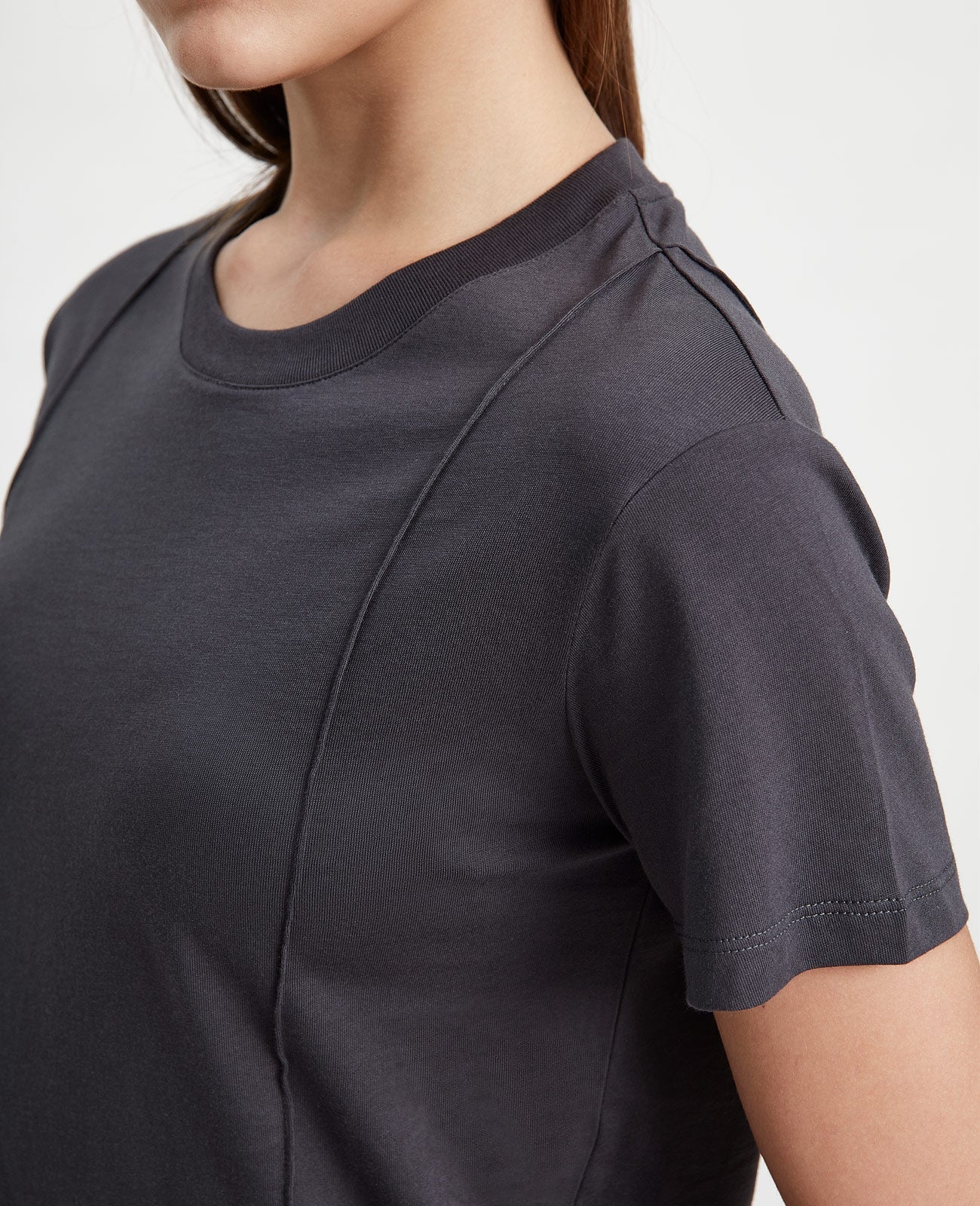 Supima Double Pintuck Tee