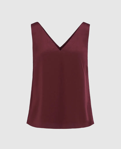 Silk Signature V-neck Tank